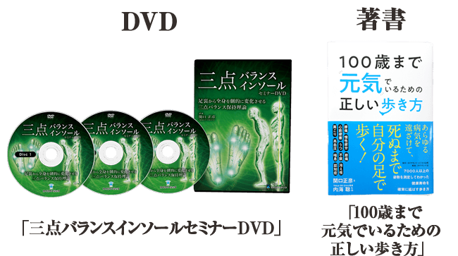 三点バランスインソール セミナー DVD3枚組 テキスト付 足裏から全身を